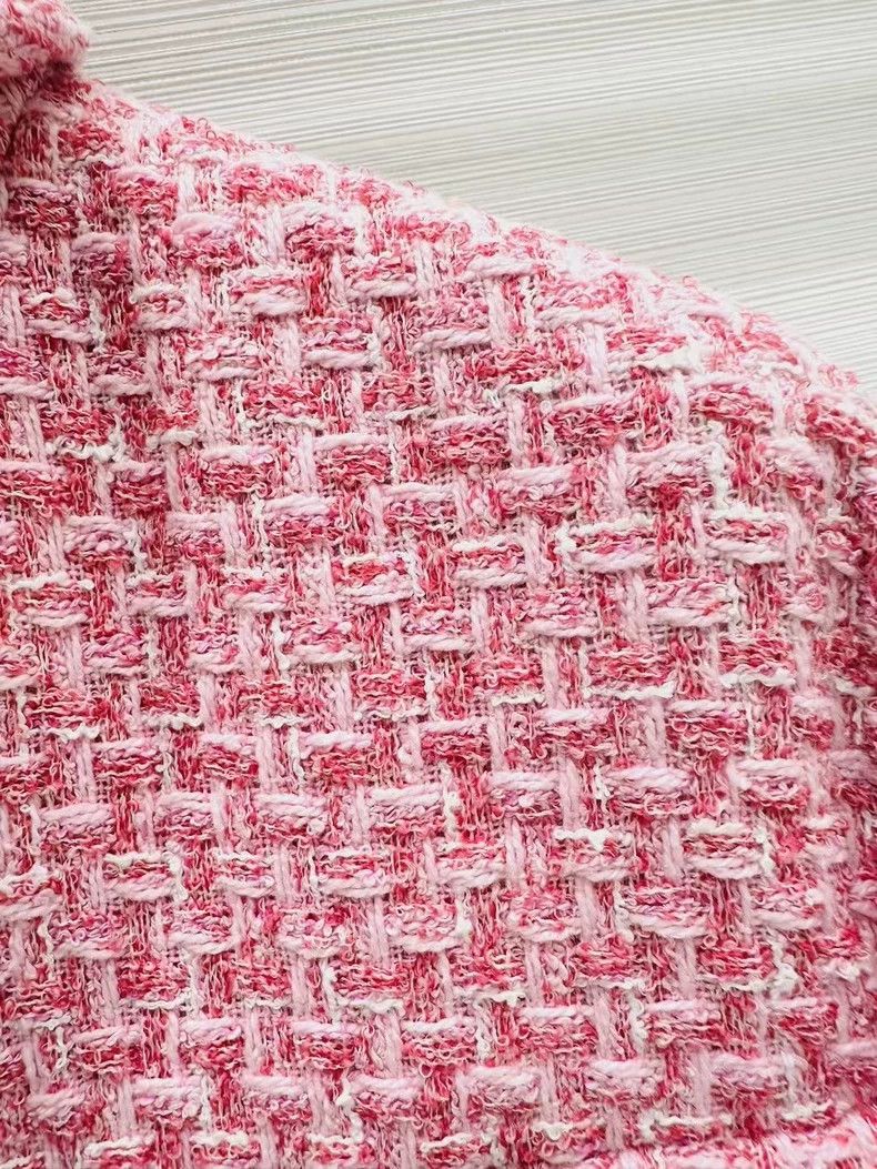 Chanel Chanel 23P early spring pink tweed short-sleeved short jac Size XS / US 0-2 / IT 36-38 - 6 Thumbnail