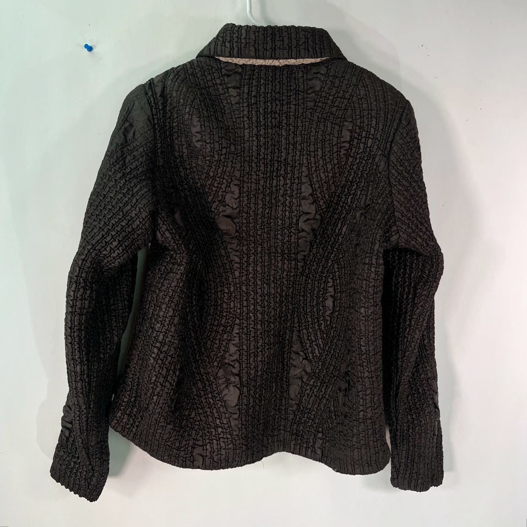 CHOCOOLATE WDNY Jacket Womens Long Sleeves Button Front Chocolate Brown Reversible Size S Size S / US 4 / IT 40 - 2 Thumbnail