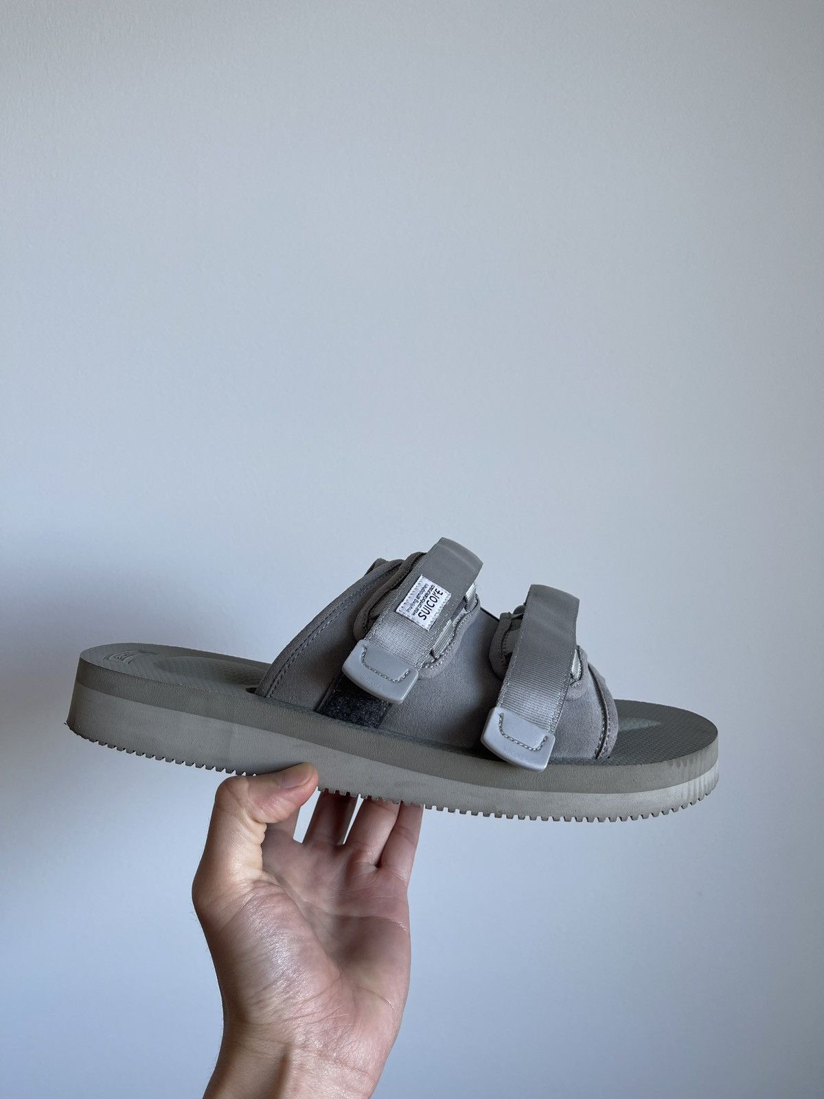 image of Suicoke Moto Cab Shoes in Grey, Men's (Size 11)