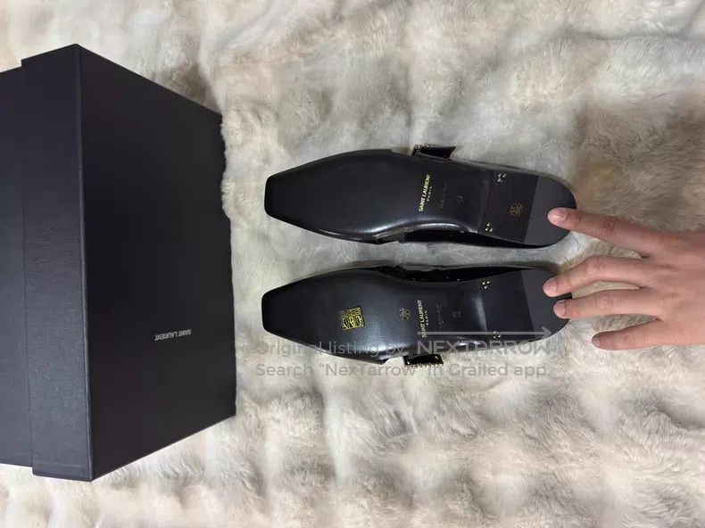 Saint Laurent Paris Saint Laurent Paris Crystal Buckle Men's Loafers Leather S Size US 9 / EU 42 - 5 Thumbnail