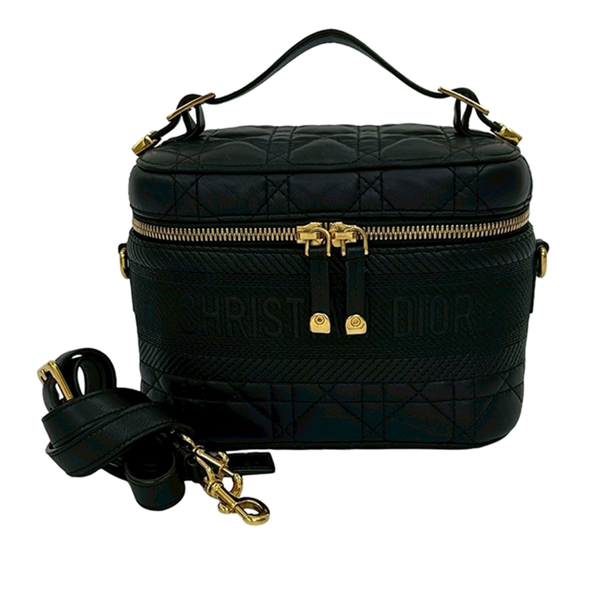 Dior Dior Small Lambskin Cannage DiorTravel Vanity Case Size ONE SIZE - 1 Thumbnail