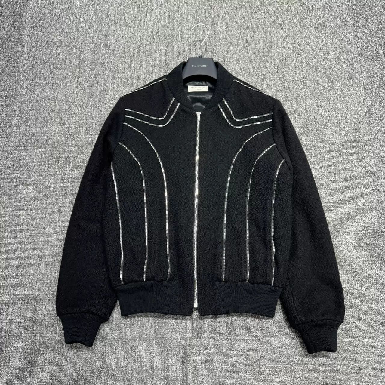 Saint Laurent Paris Slp Multi-Zip Wool Baseball Jacket Size US M / EU 48-50 / 2 - 1 Thumbnail