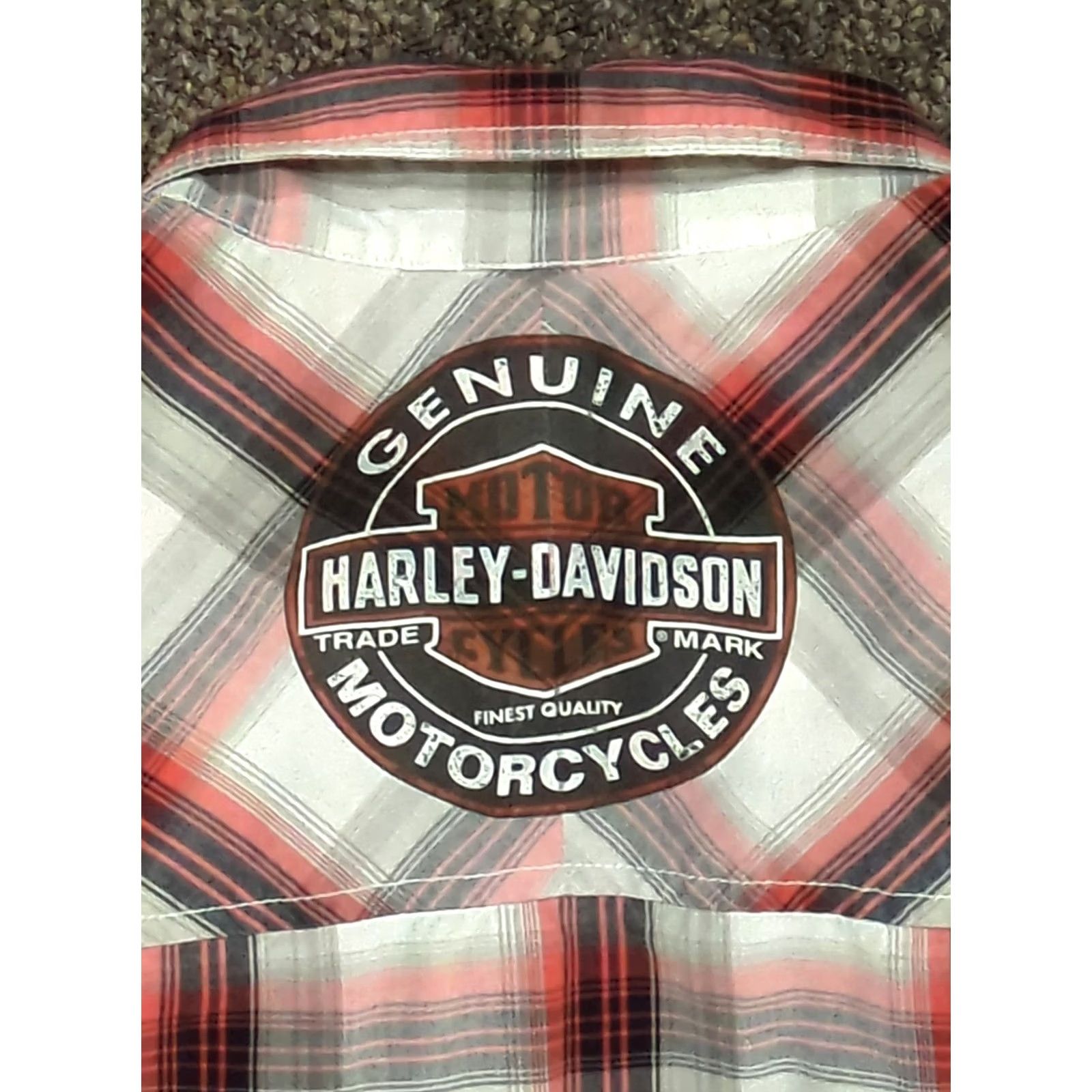 Harley Davidson Genuine HARLEY-DAVIDSON Patch Logo Button Shirt XXL Mens Shirt Short Sleeve Multicolor Plaid Embroidered Pocket Button-Up Casual Workwear Size US XXL / EU 58 / 5 - 4 Thumbnail