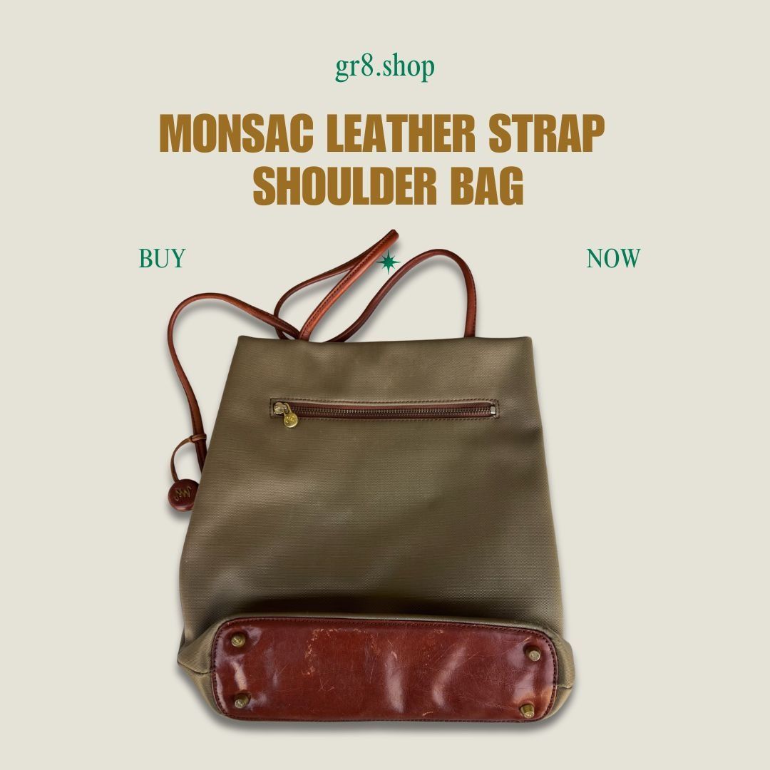 Other Monsac Leather Strap Shoulder Bag In Brown Size ONE SIZE - 1 Thumbnail