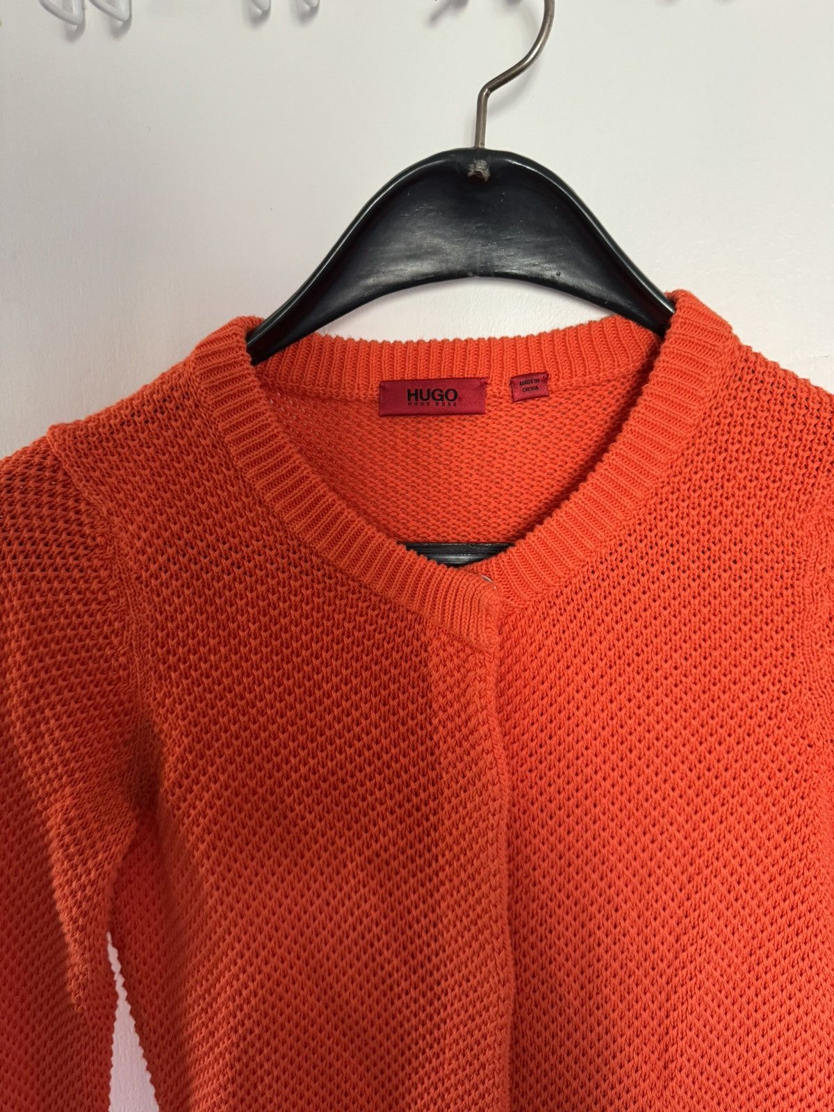 Hugo Boss Hugo Hugo Boss XS orange knit button cardigan sweater Size XS / US 0-2 / IT 36-38 - 3 Thumbnail