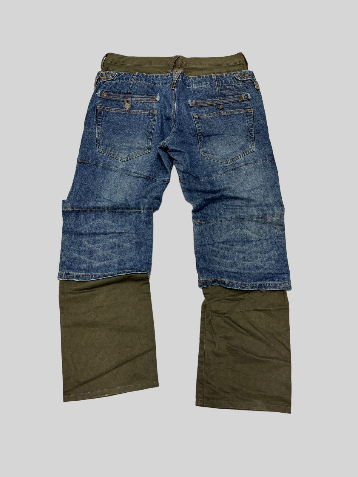 PPFM VINTAGE PPFM DOUBLE WAIST RECONSTRUCTED STYLE Size US 32 / EU 48 - 2 Thumbnail