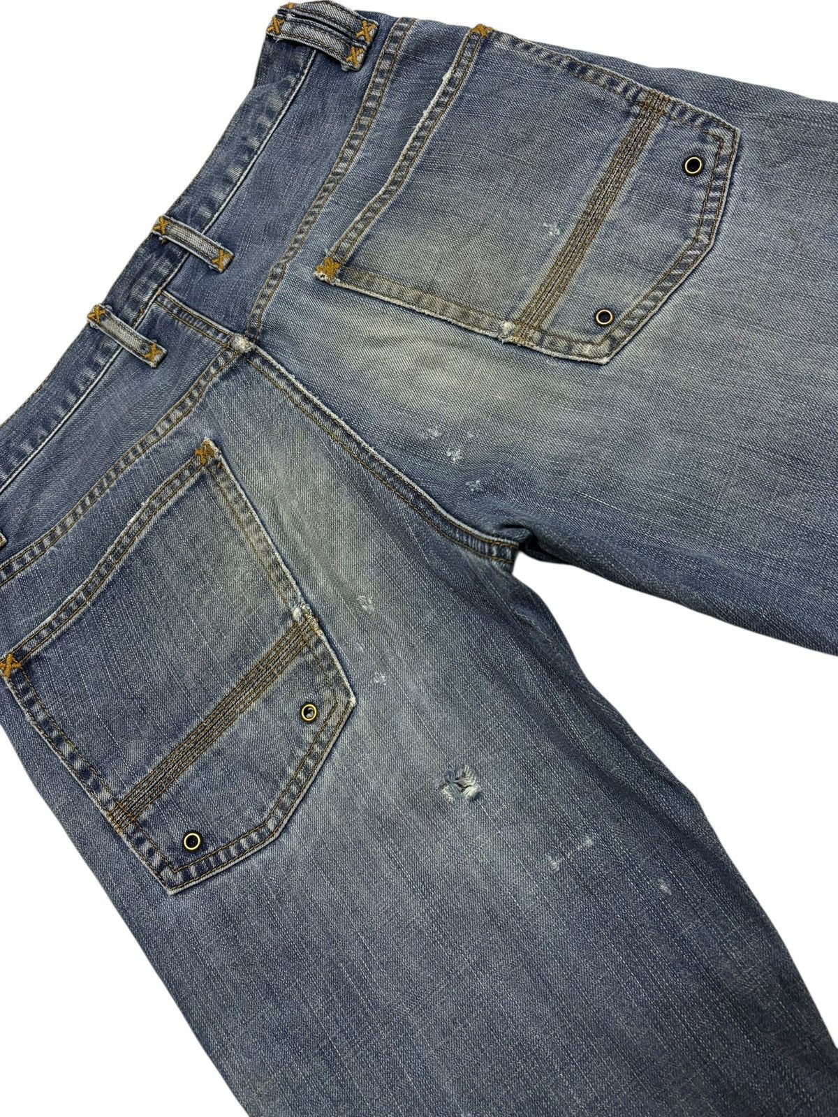 Japanese Brand Vtg Deuse Japan Concept Labo Bootcut Distressed Jeans Size US 30 / EU 46 - 5 Thumbnail