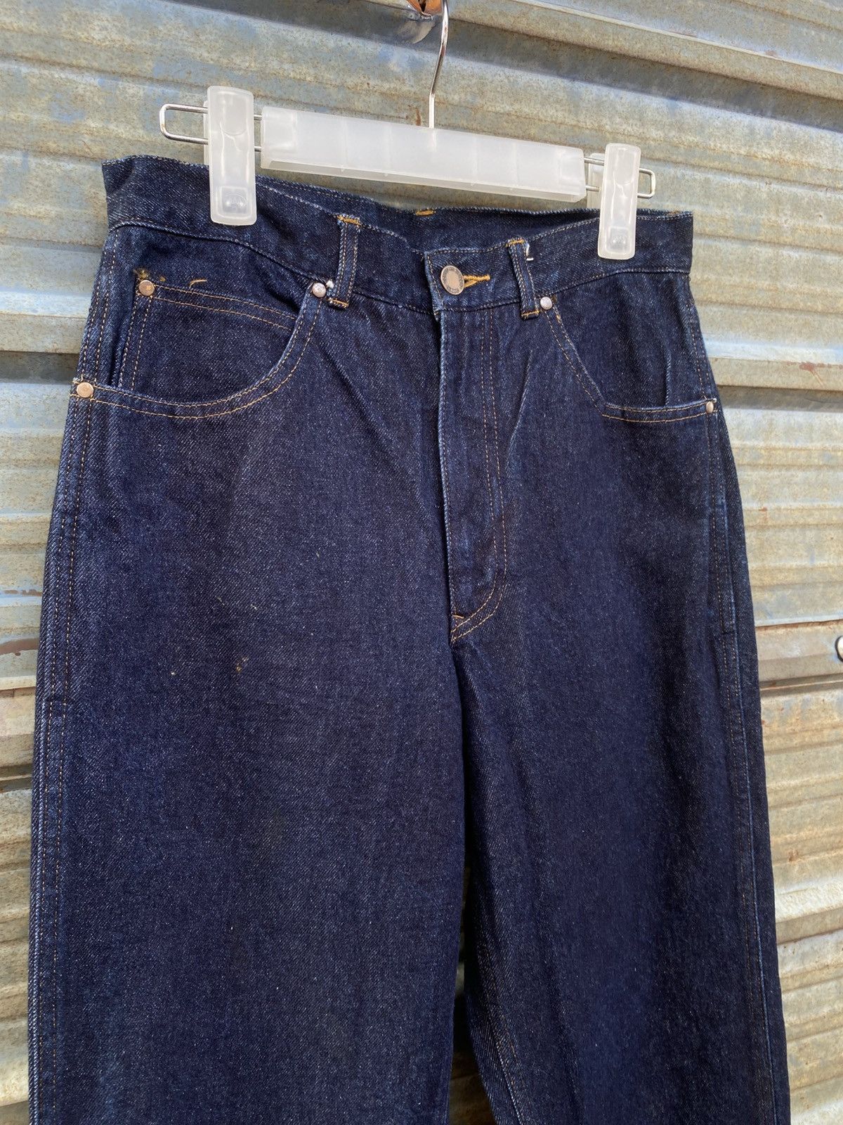 Comme des Garcons Homme AD1989 Comme Des Garcons Homme Raw Denim Leather Patch Pants Size US 28 / EU 44 - 6 Thumbnail