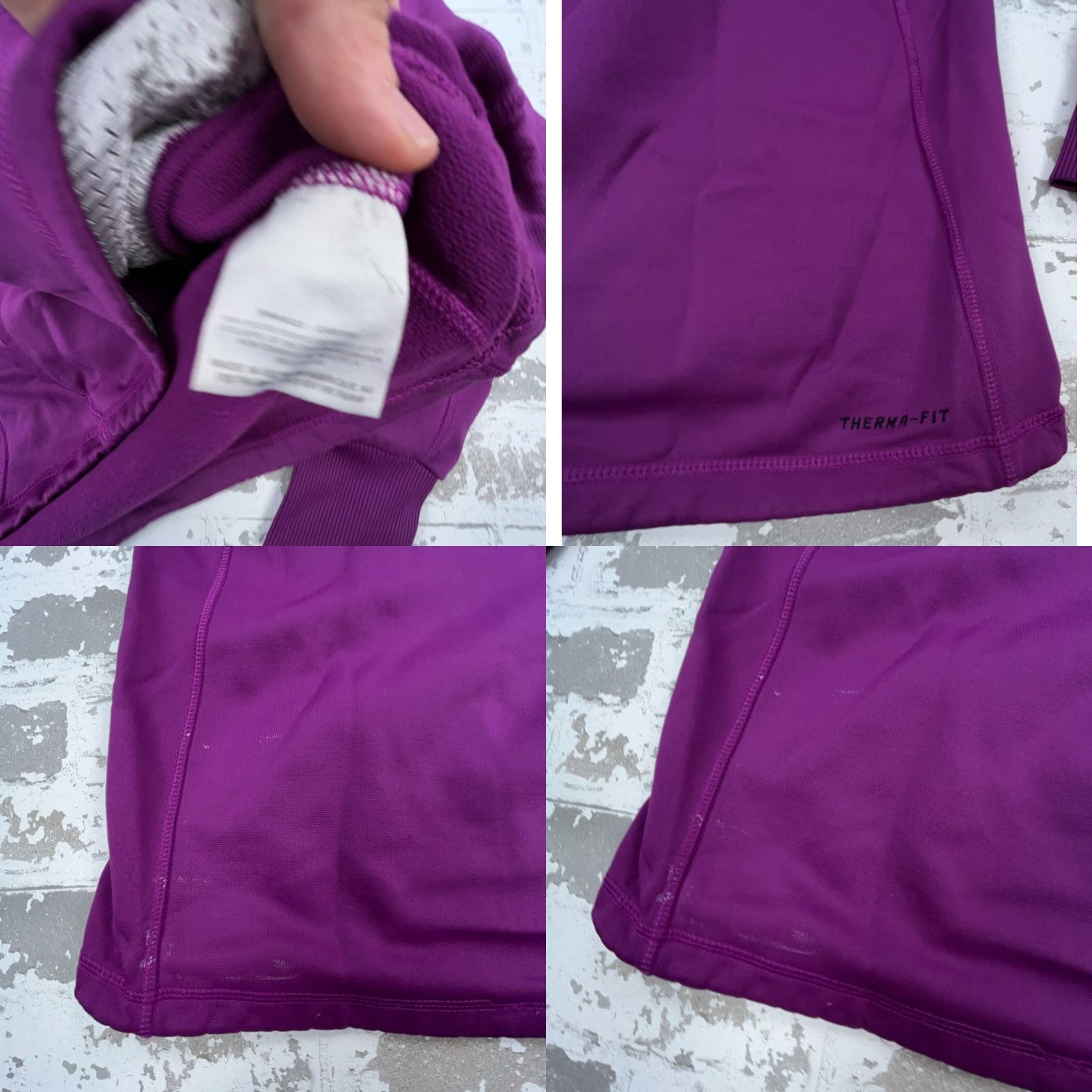 Nike Nike Hoodie Women M Purple Therma Fit Sweatshirt Sweater Big Swoosh Active Size M / US 6-8 / IT 42-44 - 8 Thumbnail