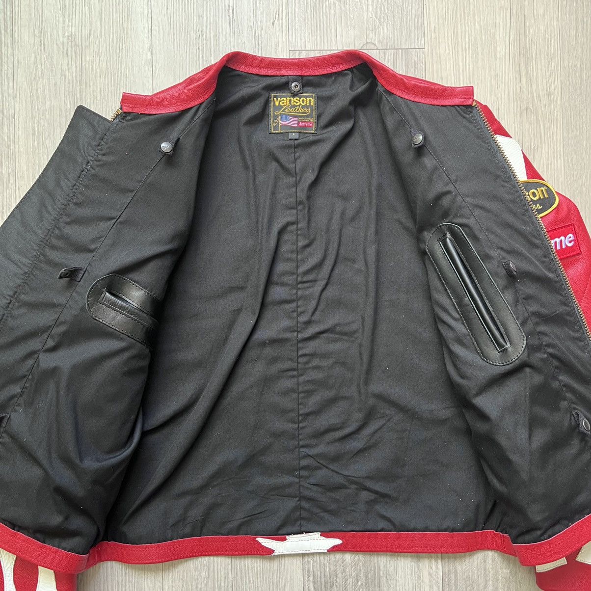 Supreme Vanson FW17 Leather Bones Jacket