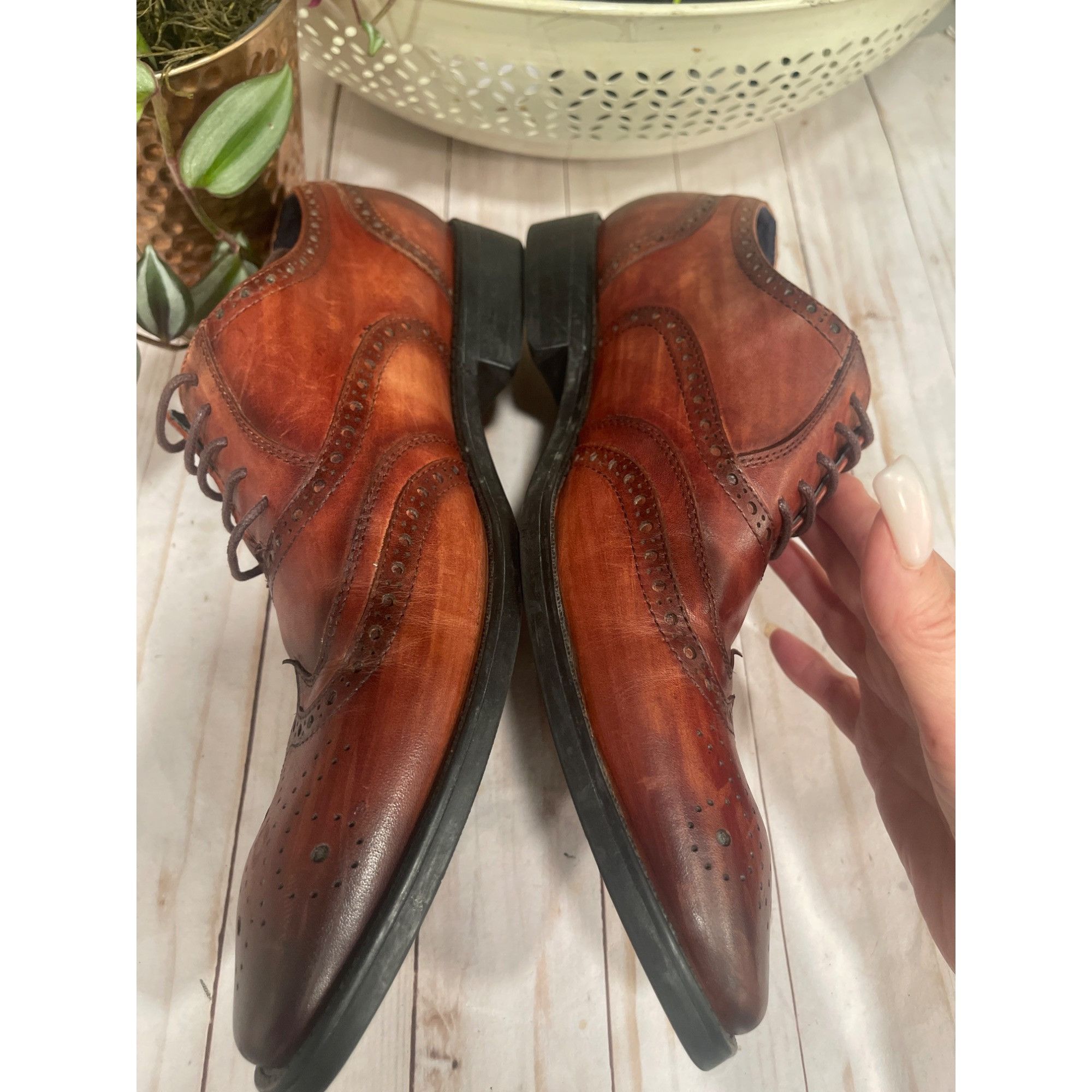 Other Jump New York Leather Oxford Wingtip Sz 10 Size US 10 / EU 43 - 5 Thumbnail