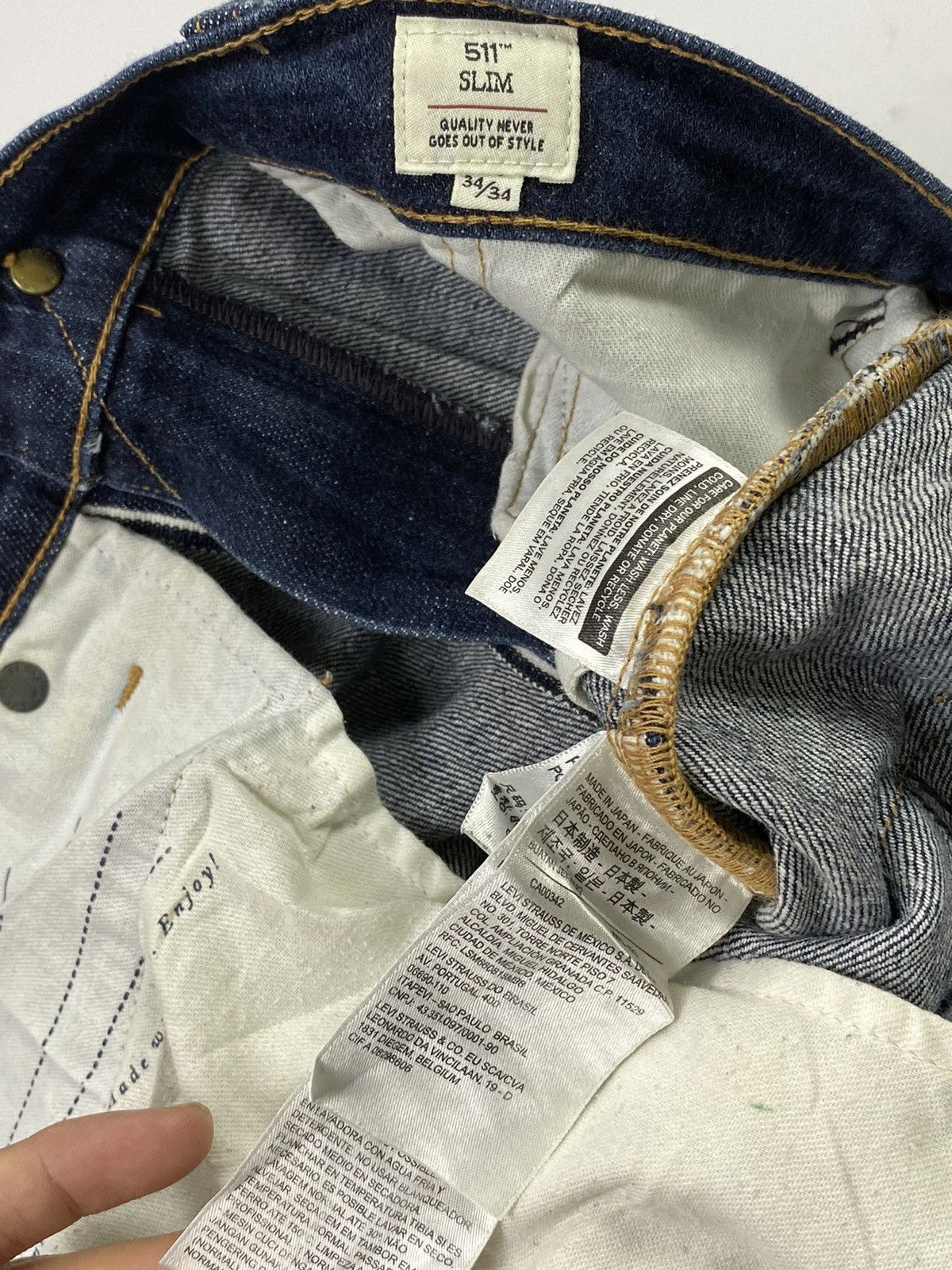 Designer × Levi's × Levi's Made & Crafted levis japan selvedge jeans pant Size US 34 / EU 50 - 7 Thumbnail
