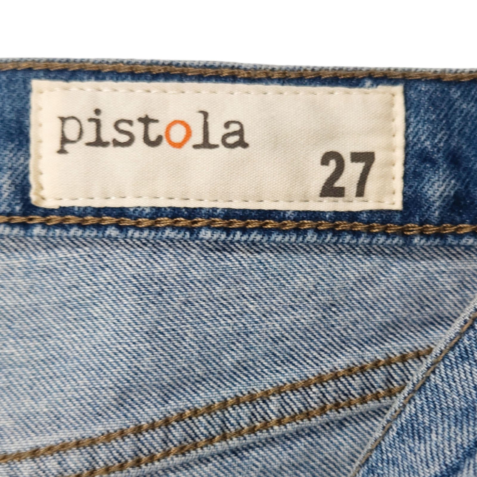 Pistola NWT Pistola Madi Embroidered Modern Slim Denim Jeans Sz. 27 Size 27" / US 4 / IT 40 - 6 Thumbnail