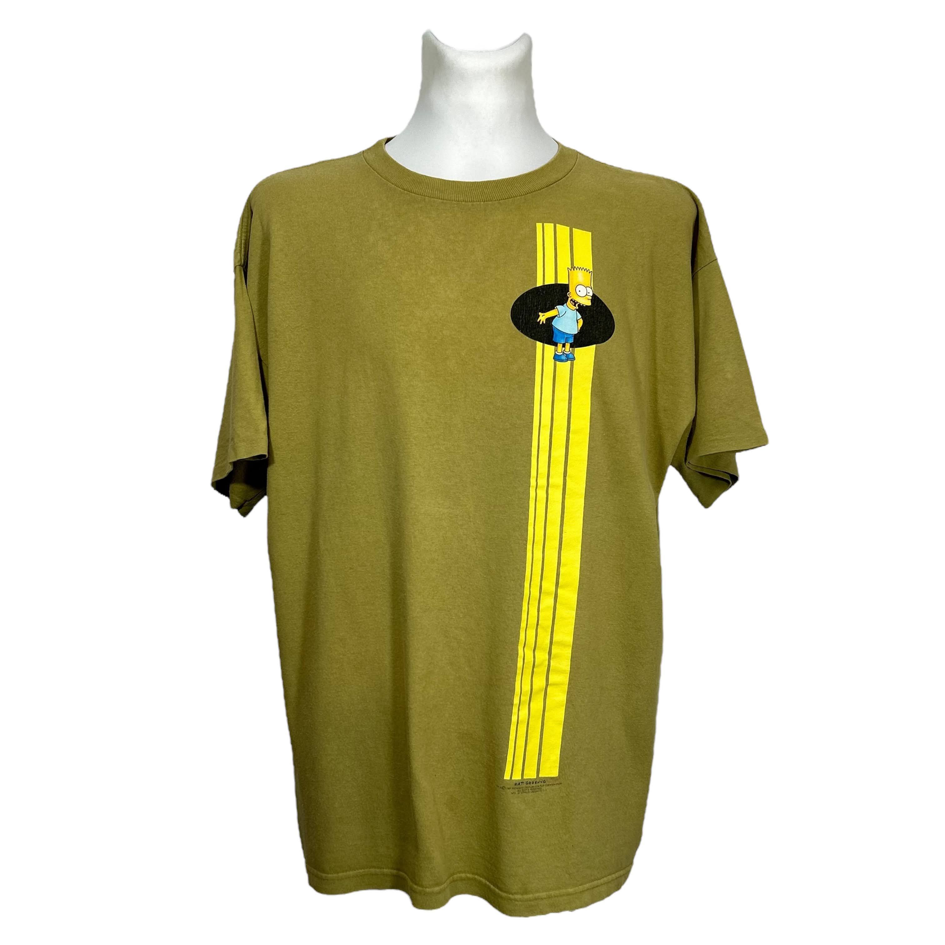 The Simpsons × Vintage Stanley Desantis Vintage 1997 Green The Simpsons T-shirt XL Size US XL / EU 56 / 4 - 1 Thumbnail