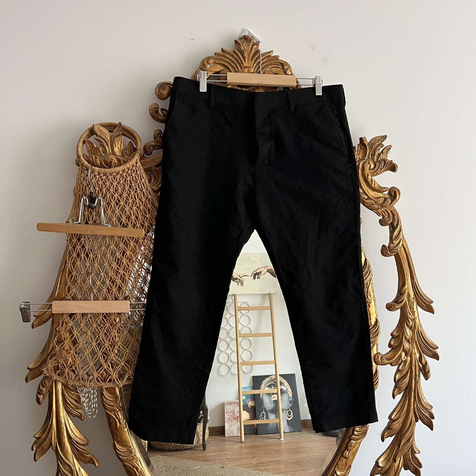 AMI Alexandre Mattiussi Pants Black Slim Fit Sz 42