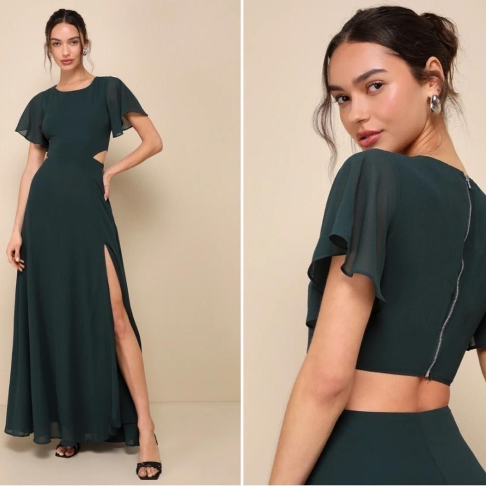 Lulus LULUS Elegant Wedding Bridesmaid Romantic Flowy Chic Maxi Size S / US 4 / IT 40 - 1 Thumbnail