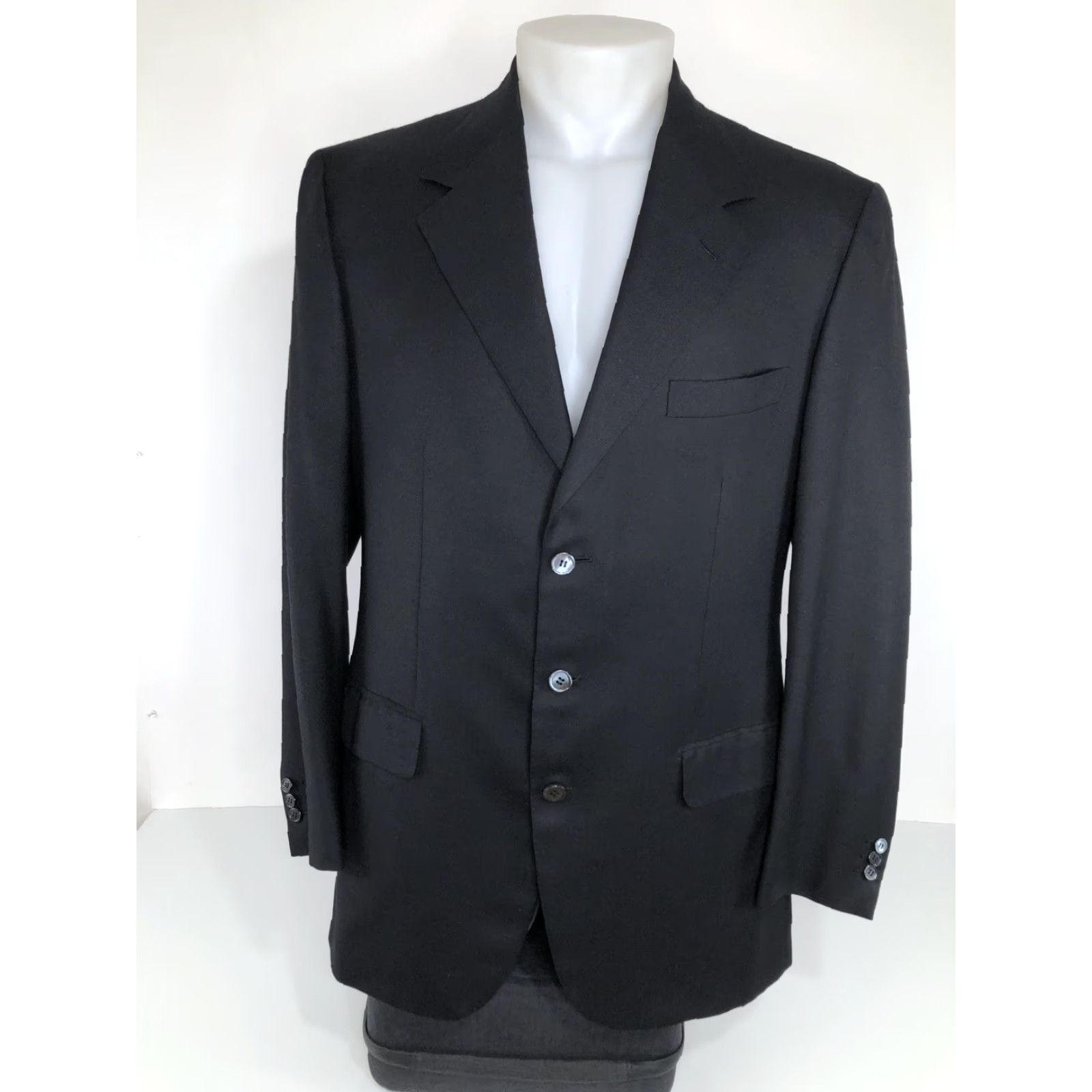 Brioni BRIONI / Bashford Blazer Jacket Wool 3 Button 42R Black Men Blazer Italy VN48 Size 42R - 2 Thumbnail