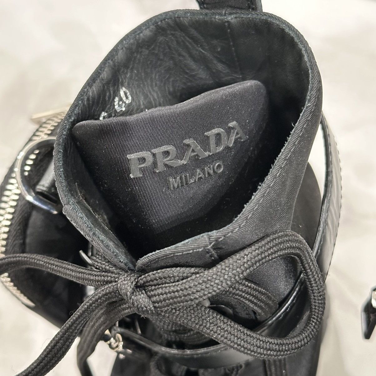 Prada PRADA MONOLITH RE-NYLON COMBAT BOOTS SIZE 40 Size US 10 / IT 40 - 12 Thumbnail