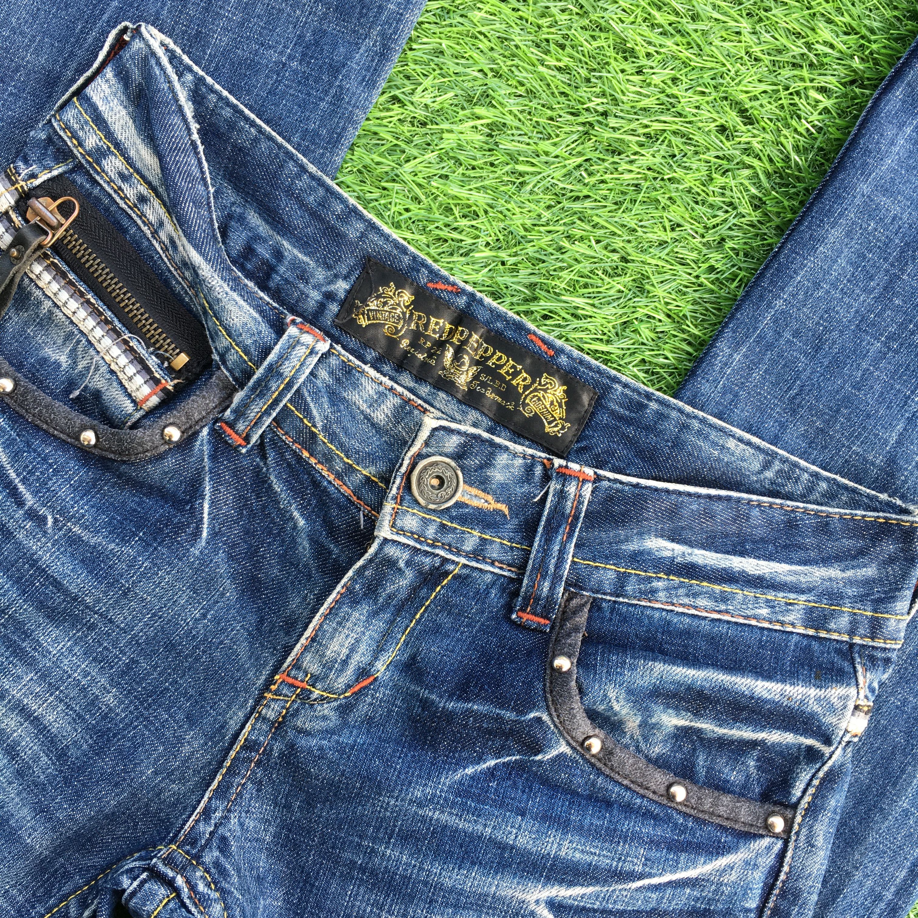 Japanese Brand Japanese Lightning Bolt Low Rise Jeans D-1182 Size 24" / US 00 / IT 34 - 6 Thumbnail