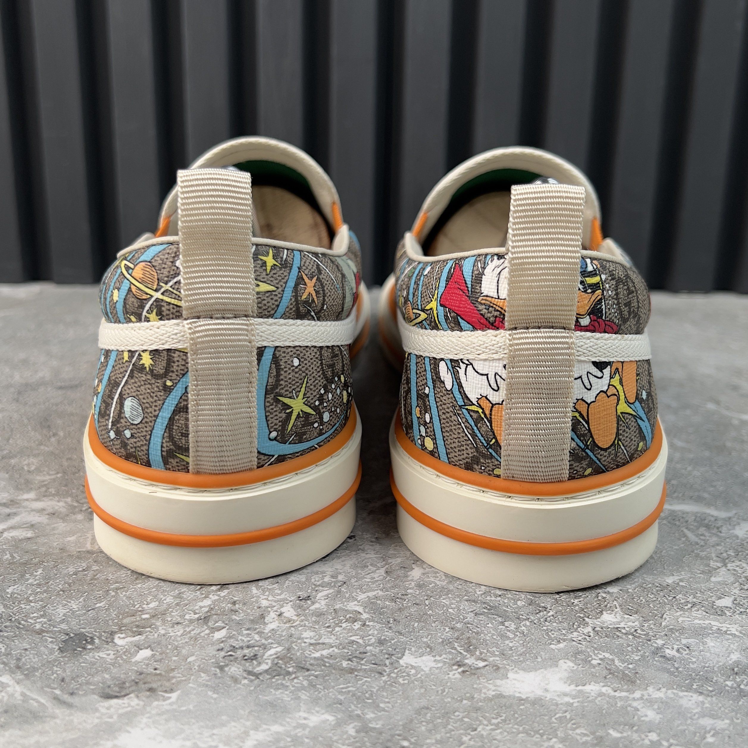 Gucci Tennis 1977 Disney Sneakers Slip On Supreme GG Canvas Ebony Size US 9.5 / EU 42-43 - 7 Thumbnail