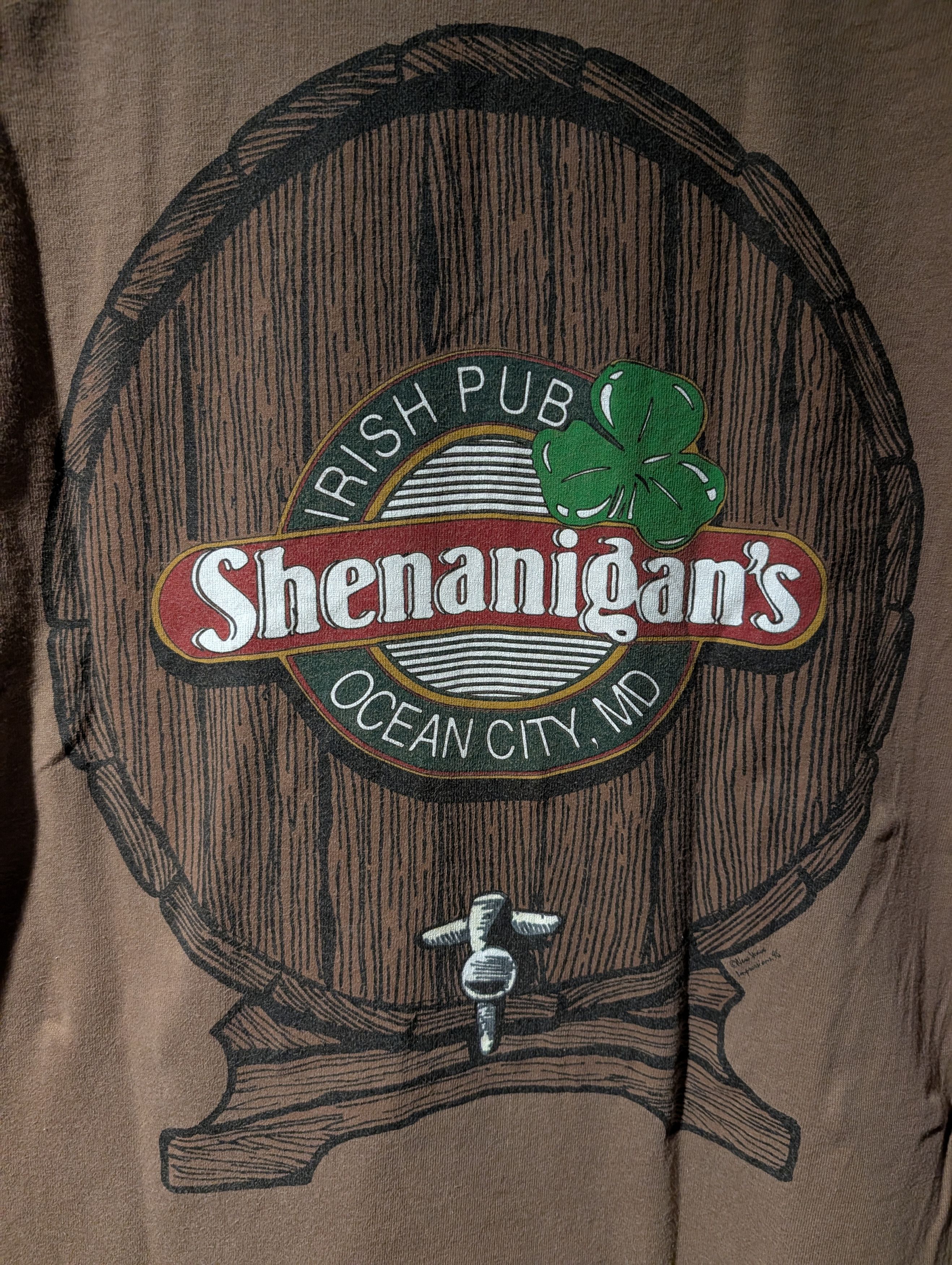 Fruit Of The Loom Vintage 1998 Irish Pub Shenanigans Beer Alcohol T-Shirt Size US XL / EU 56 / 4 - 2 Thumbnail