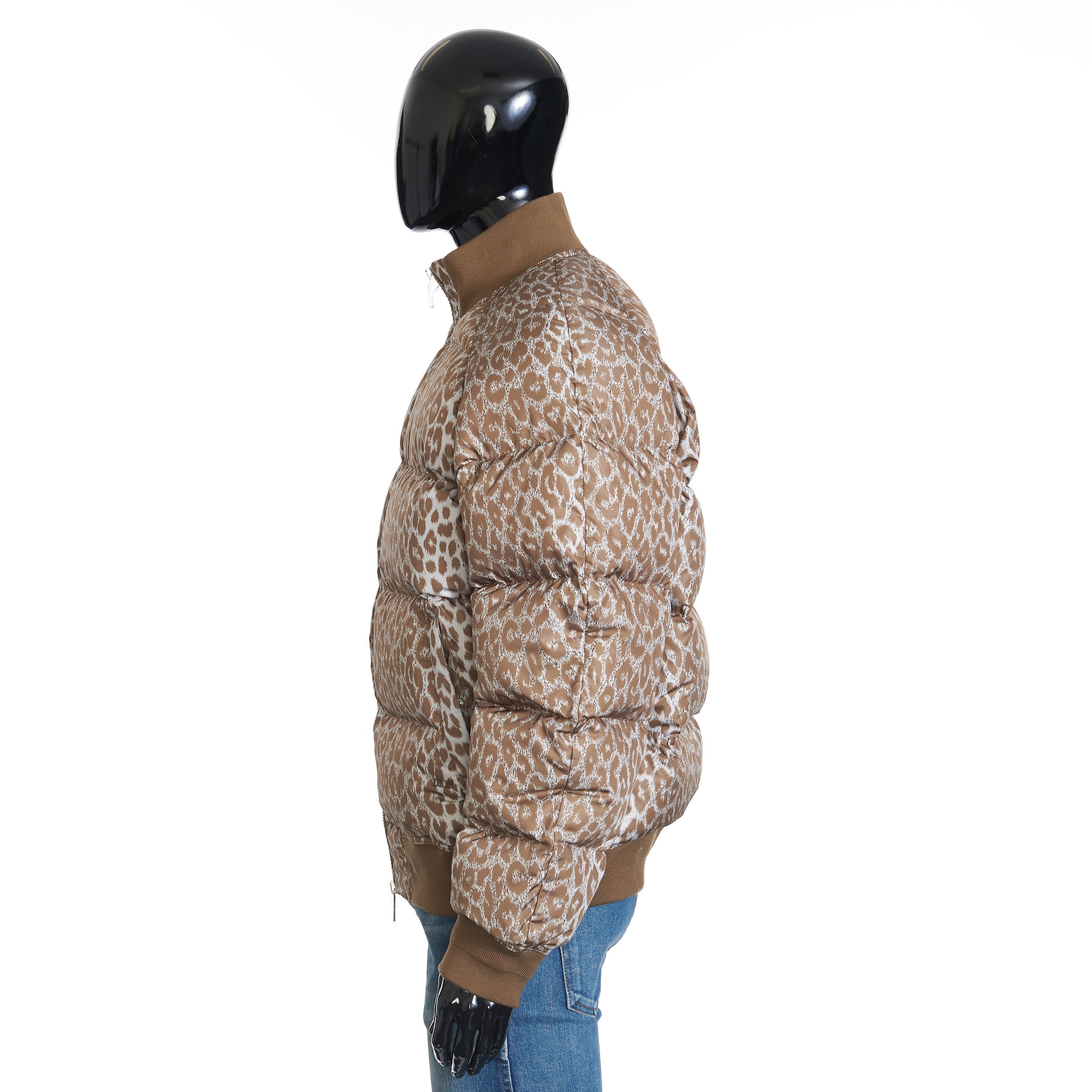 Dior Brown Goose Down Jacket In Leopard Print Technical Polyamide Size US M / EU 48-50 / 2 - 3 Thumbnail
