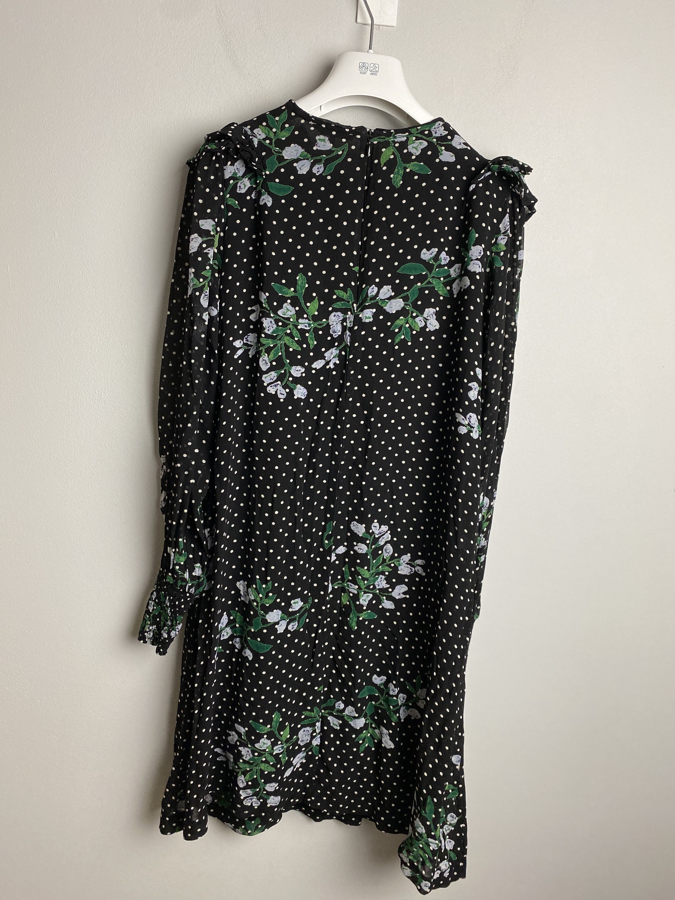 Ganni Ganni Rometty Georgette polka dot floral viscose dress Size S / US 4 / IT 40 - 8 Thumbnail