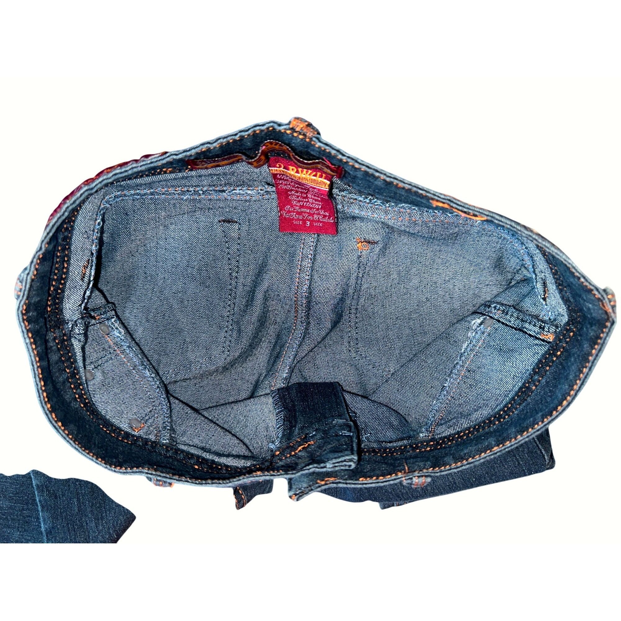 Other 2BWU Jeans Company Skinny Embroidered Back Pockets Orange St Size 28" / US 6 / IT 42 - 10 Thumbnail