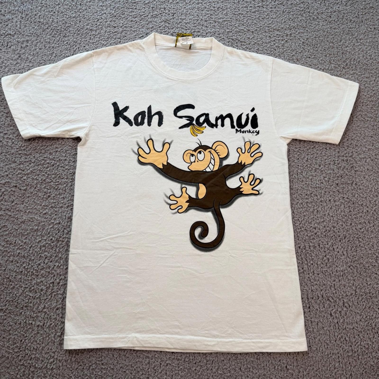 Other Koh Samui Thailand Monkey Graphic T-Shirt Mens Medium White Size US M / EU 48-50 / 2 - 1 Thumbnail
