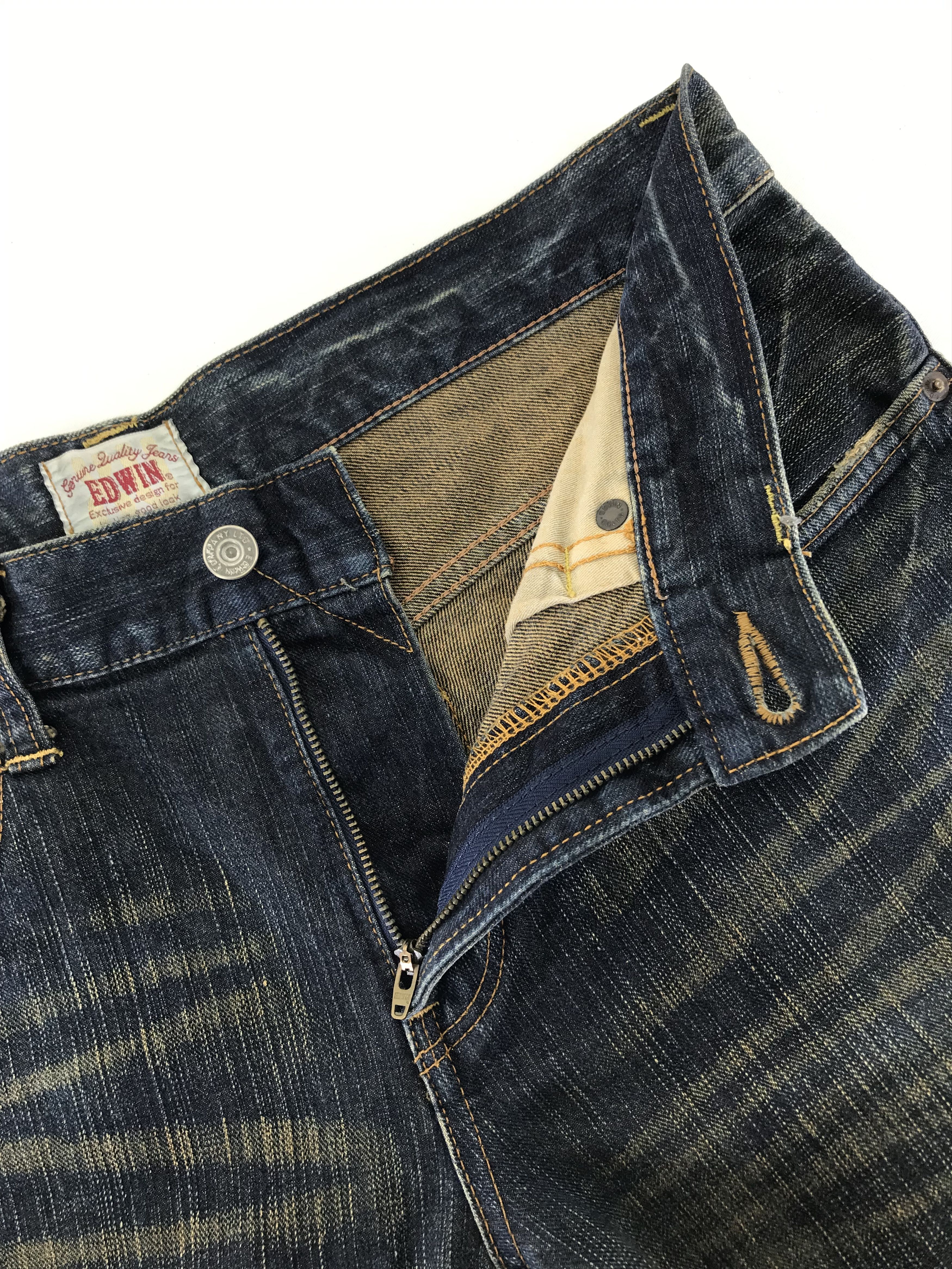 Edwin Vintage Edwin XV Blue Wash Jeans Size US 33 - 9 Thumbnail