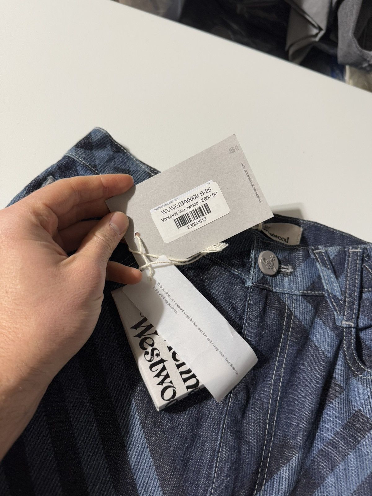 Vivienne Westwood Ray 5 Pocket Pattern Plaid Jeans Size 25" / US 0 / IT 36 - 7 Thumbnail