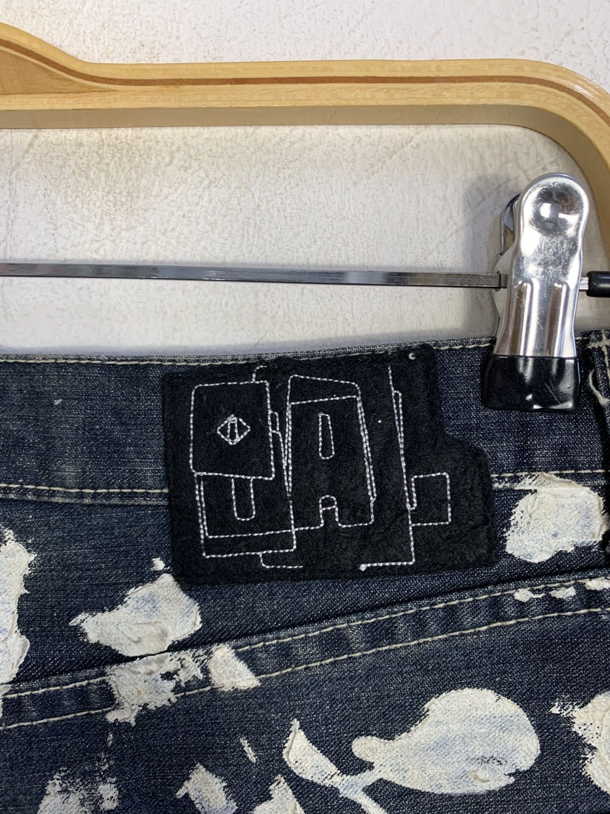 Japanese Brand Denim Bal Indigo Denim Jeans Baggy Style Back Printed Size US 35 - 6 Thumbnail