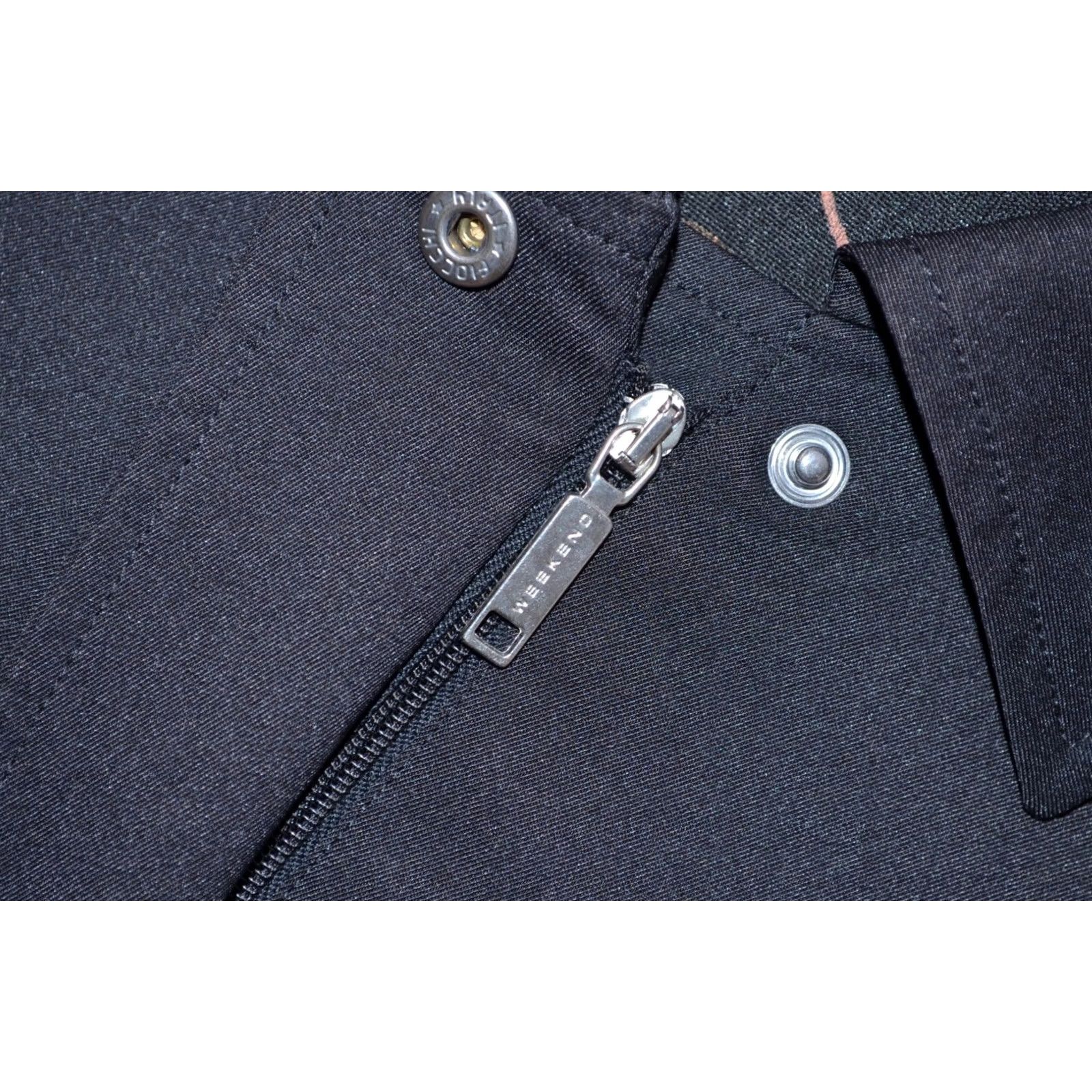 Vintage Weekend Max Mara Jacket Coat Black Full Zip Polyester - 10 UK / 8 US - Woman - Mid-Length - Regular Fit Size L / US 10 / IT 46 - 6 Thumbnail