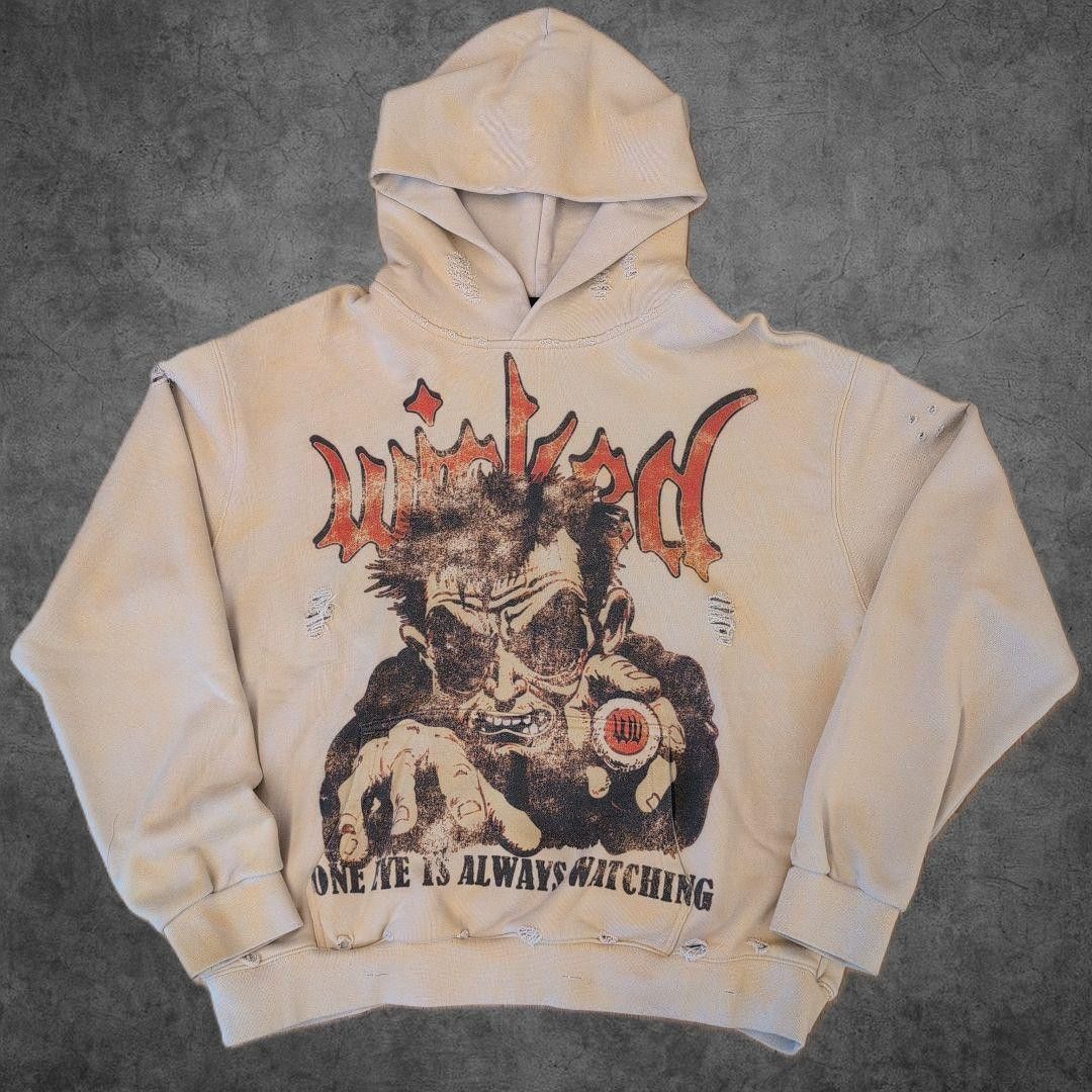Other WICKED VALLEY “Forever Wicked” Hoodie – L – Cream Size US L / EU 52-54 / 3 - 2 Thumbnail