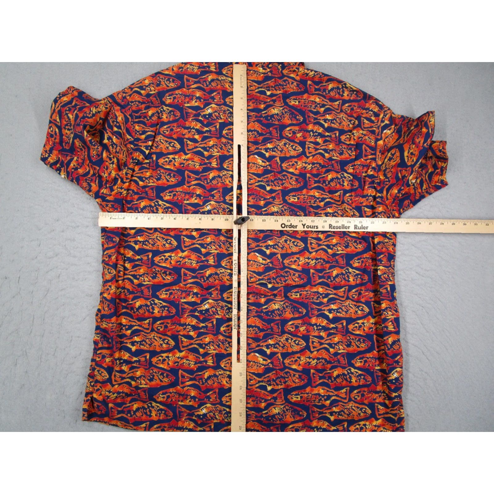 Ralph Lauren VINTAGE Ralph Lauren Polo Jeans Co Shirt Mens L Blue Orange Fish Cotton Size US L / EU 52-54 / 3 - 4 Thumbnail