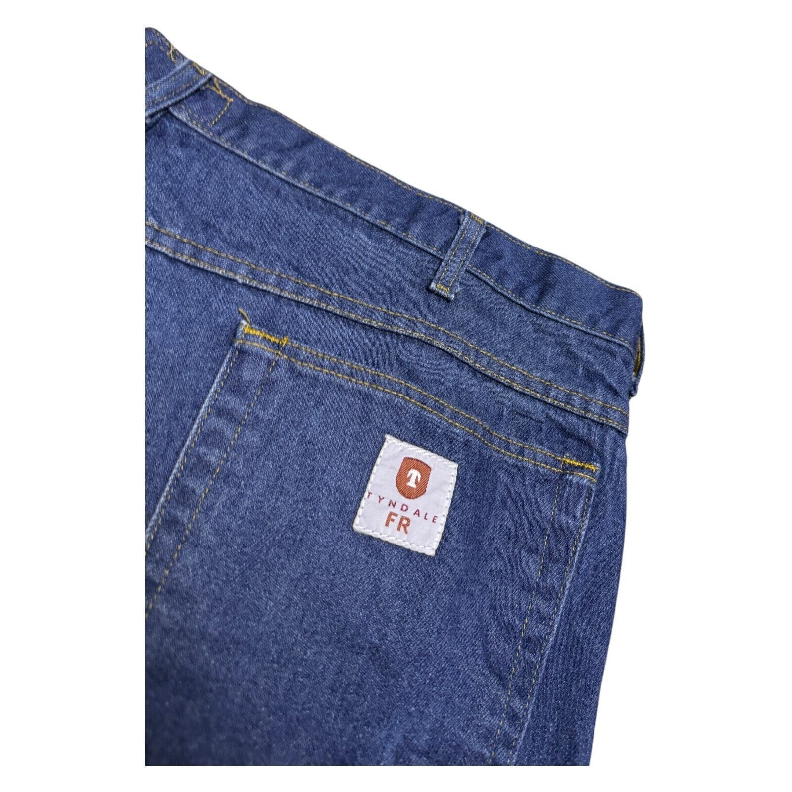 Designer TYNDALE FR Flame Resistant Blue Work Denim Pants Jeans 42x28 Size US 42 / EU 58 - 6 Thumbnail