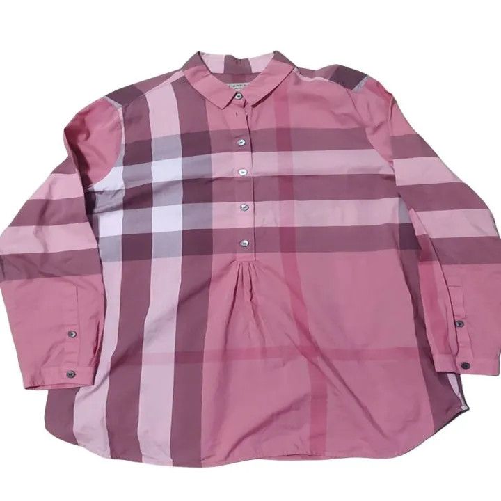 Burberry Burberry Check Long Sleeve Shirt for Women 0079 Size M / US 6-8 / IT 42-44 - 1 Thumbnail