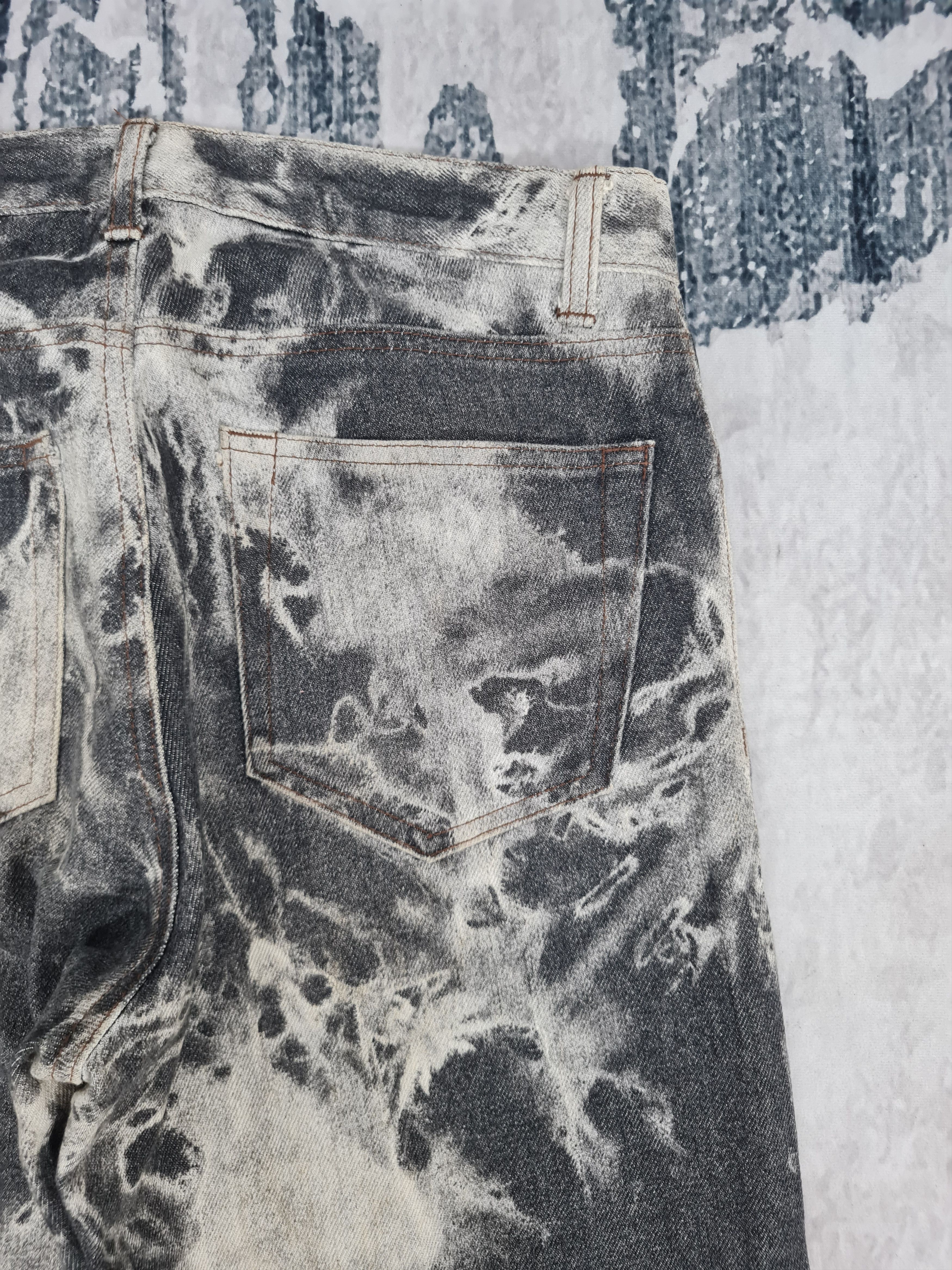 Japanese Brand FREAK ANSER HOMME Bleach Design Jeans Size 30x34 JB0153 Size US 30 / EU 46 - 9 Thumbnail
