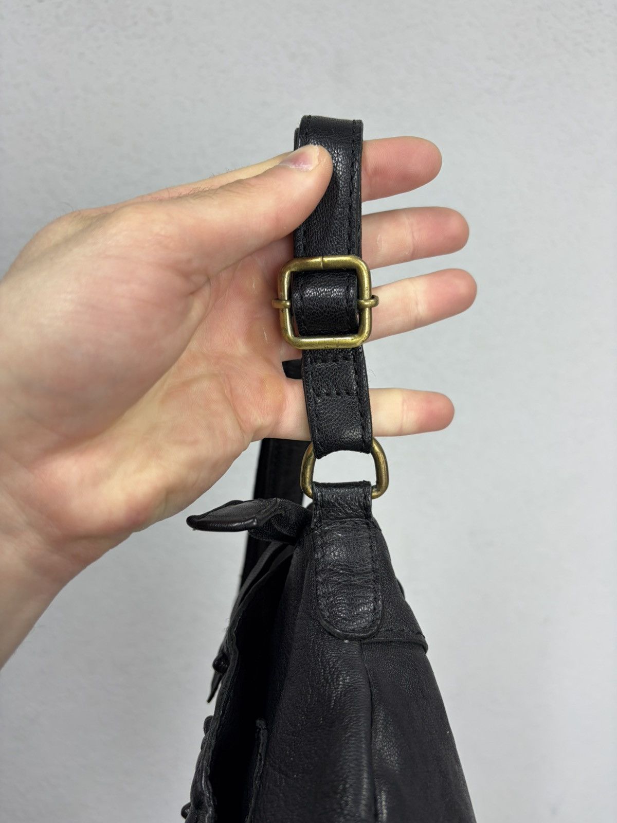 KMRii Vintage Studded Leather Shoulder Bag Y2K Punk Grunge Archive Size ONE SIZE - 10 Thumbnail