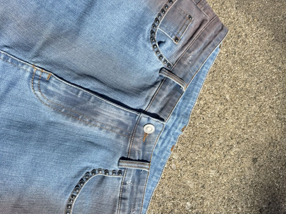 Hysteric Glamour Studded Grunge Flare Jeans Washed Size US 32 / EU 48 - 5 Thumbnail