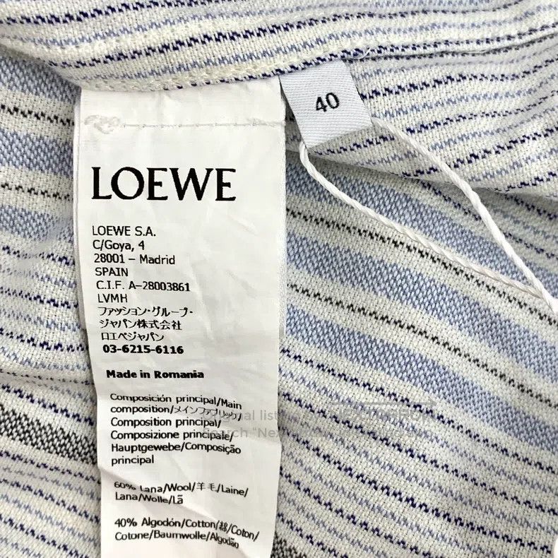 Loewe Loewe Color-Block Striped Wool Hooded Collar Single-Breast Size S / US 4 / IT 40 - 6 Thumbnail