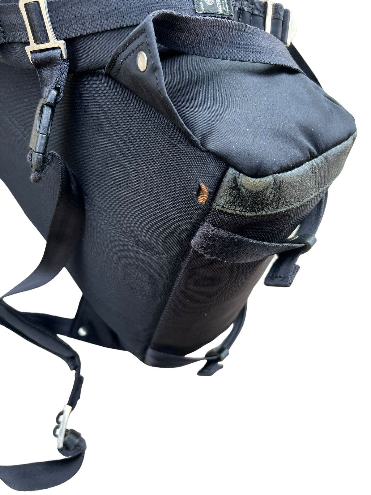MasterPiece Vintage Masterpiece Japan Black Nylon Leather Backpack Bag Size ONE SIZE - 14 Thumbnail