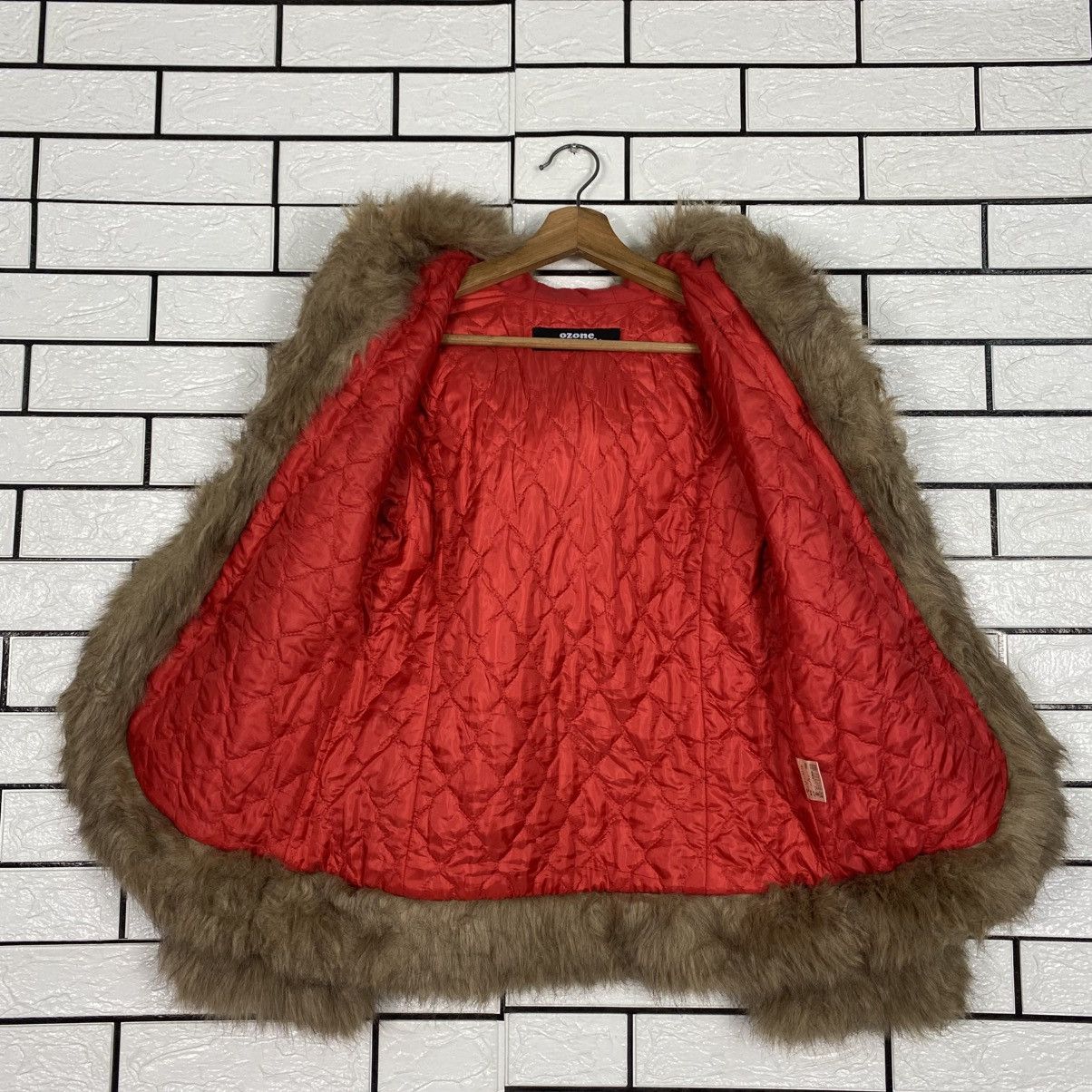 Hysteric Glamour Ozone Community Faux Fur Jacket Striped Design Size US M / EU 48-50 / 2 - 14 Thumbnail