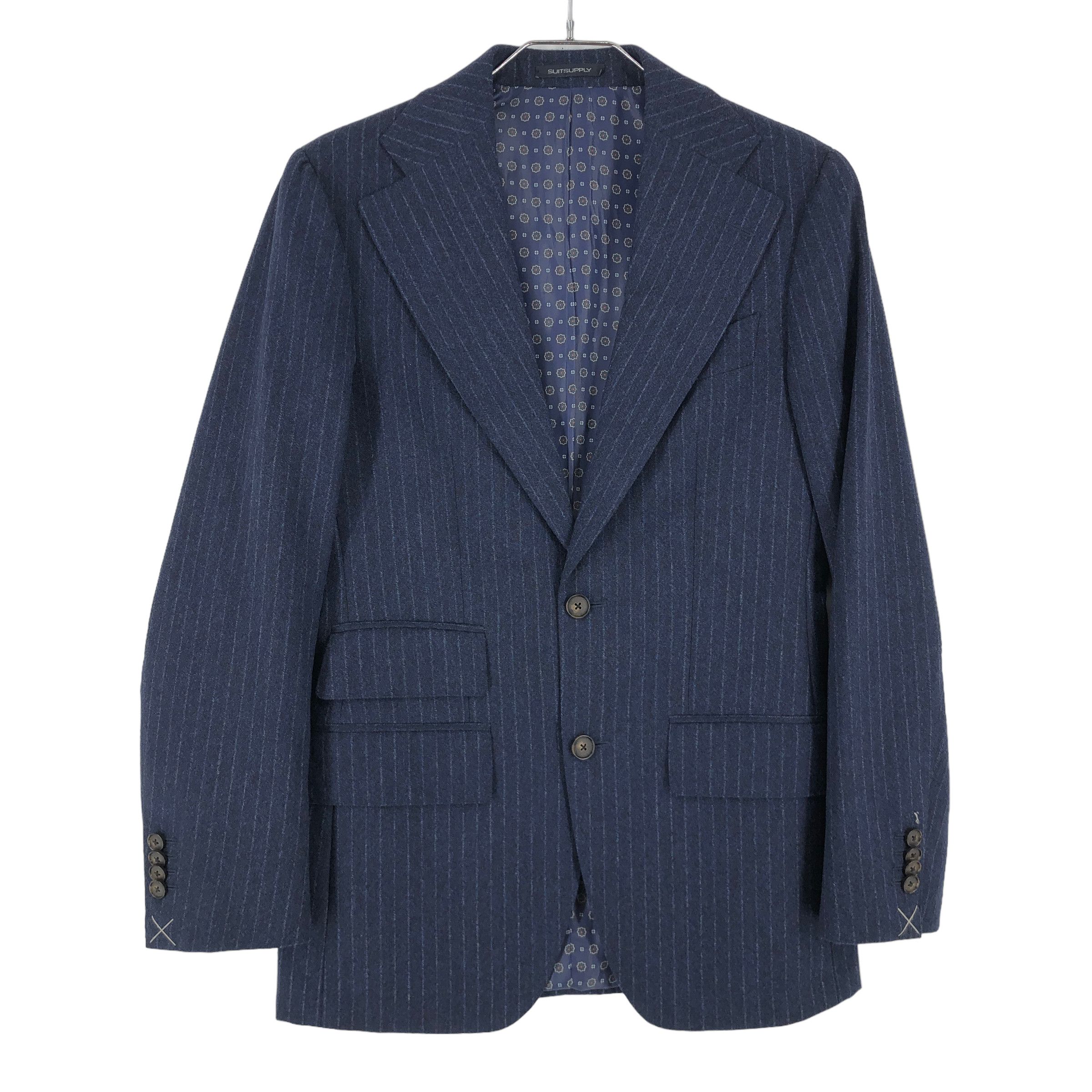Suitsupply Havana Wide Lapel Wool Formal Suit EU:44; UK/US 34 - W28 L32 Size 34R - 2 Thumbnail