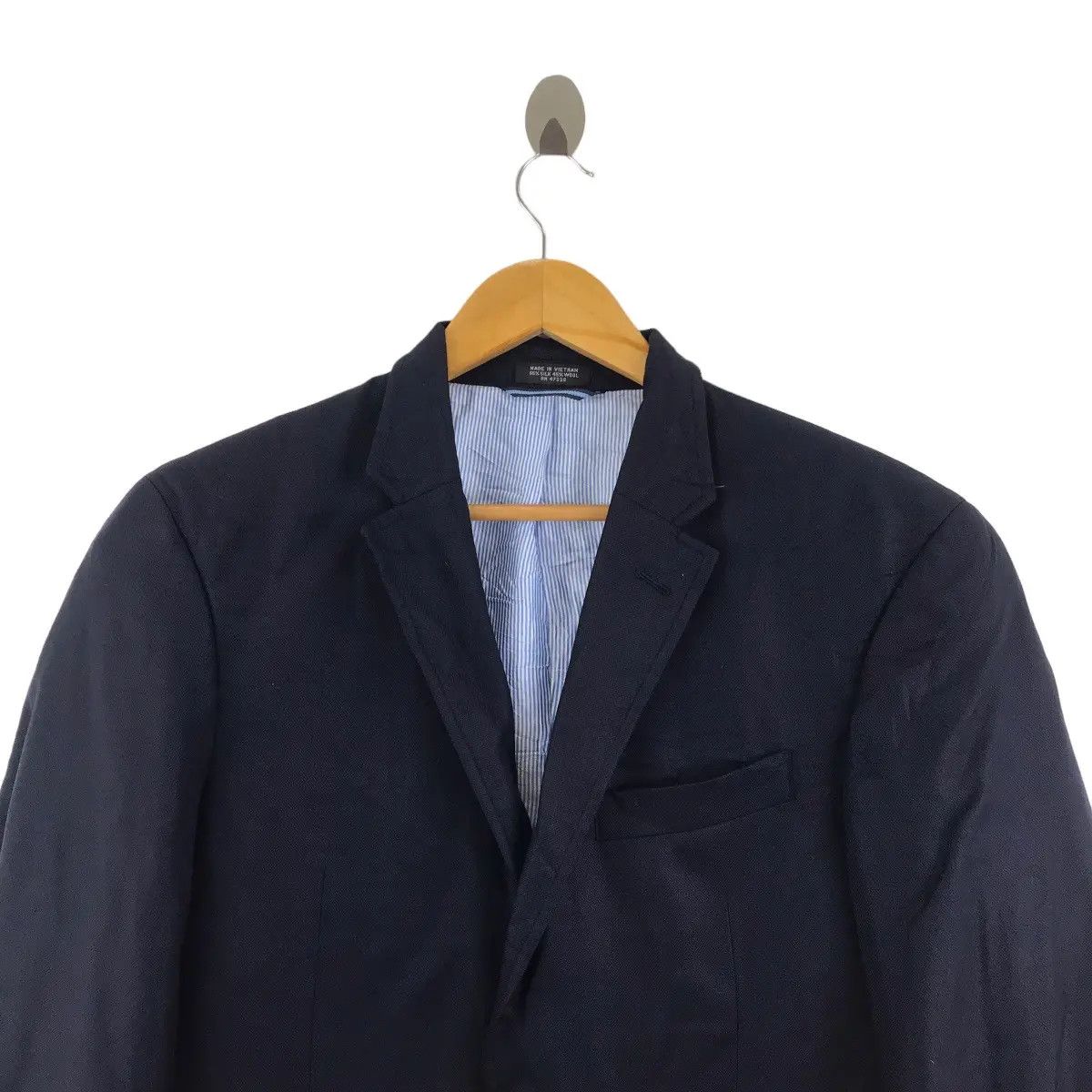 Tommy Hilfiger Vintage TOMMY HILFIGER 2 Gold Button Silk Blazer Sport Coat Size 46R - 2 Thumbnail