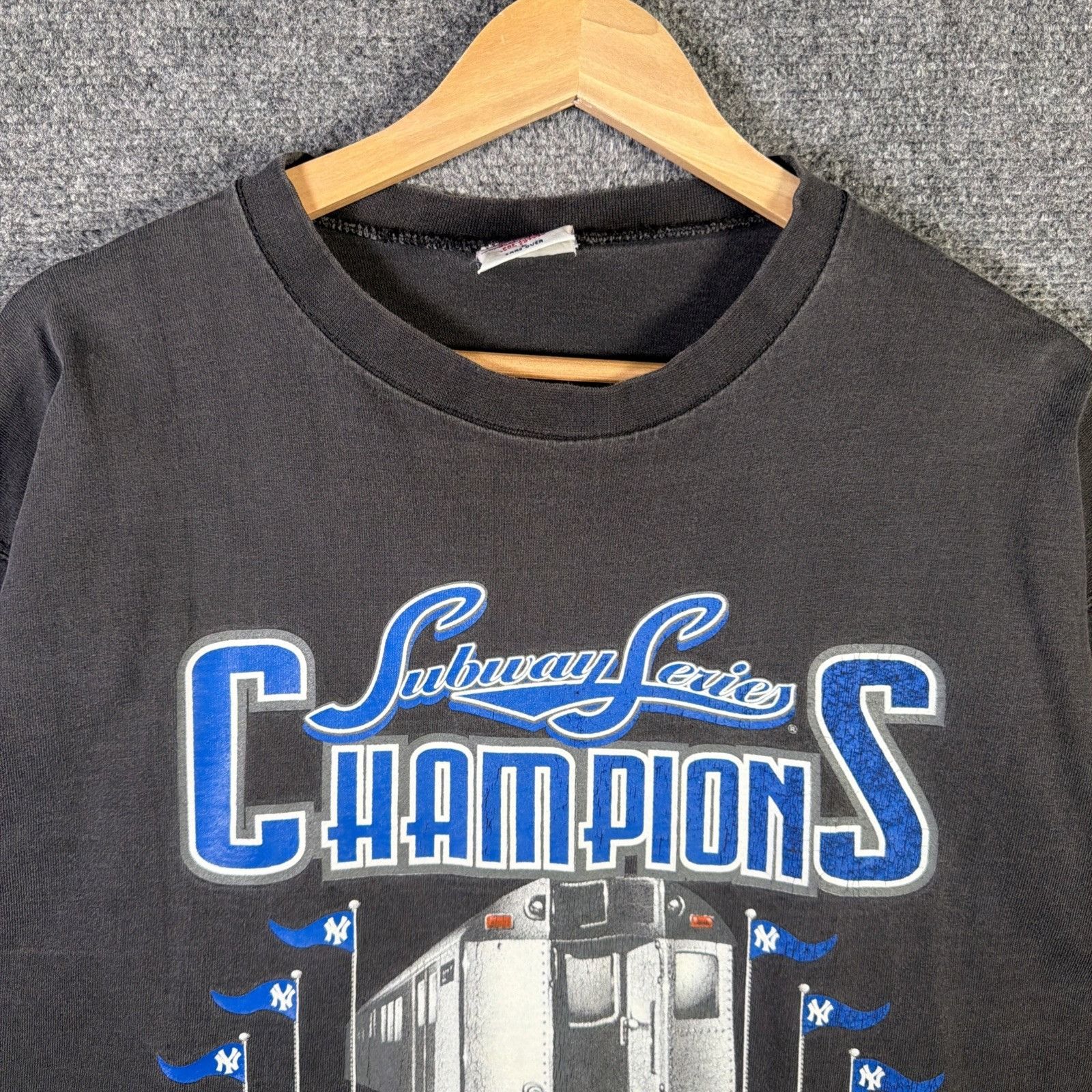 MLB Vintage New York Yankees Shirt Large 90s Long Sleeve Size US L / EU 52-54 / 3 - 3 Thumbnail