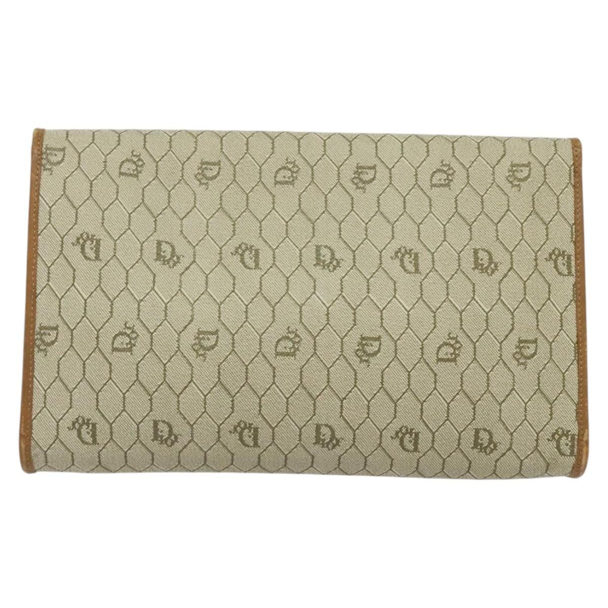 Dior DIOR Honeycomb Canvas Chain Shoulder Bag Pvc Beige Gold Size ONE SIZE - 3 Thumbnail
