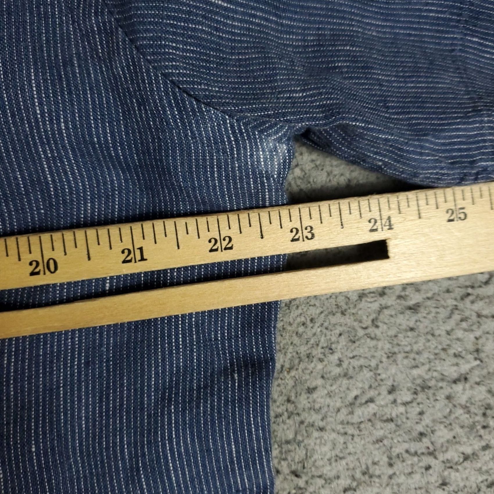 UNTUCKit UNTUCKit Shirt Mens L Blue Linen Casual Button Up Short Sleeve Shirt Size US L / EU 52-54 / 3 - 5 Thumbnail