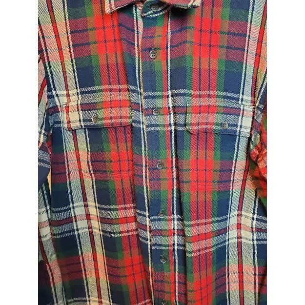 Other Tailor Vintage Men's Red White Green Plaid Shirt Long Sleeve Size US L / EU 52-54 / 3 - 3 Thumbnail