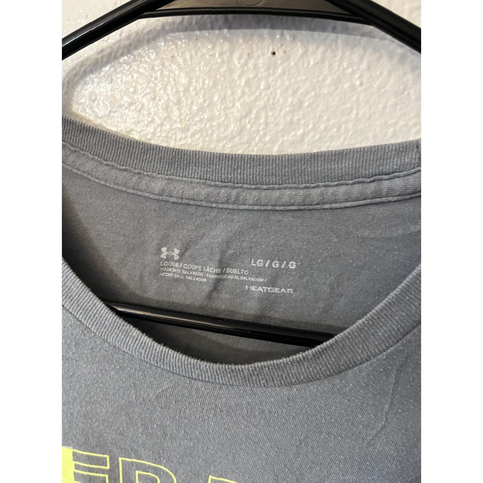 Under Armour Under Armour Gray Graphic T-Shirt Men's Large Short Sleeve Crew Neck Sports Size US L / EU 52-54 / 3 - 3 Thumbnail